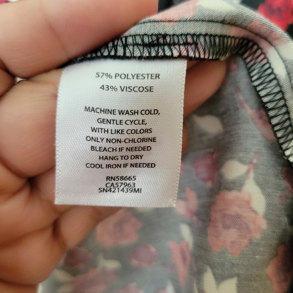 Something Navy Vintage Button Through Top - image 8